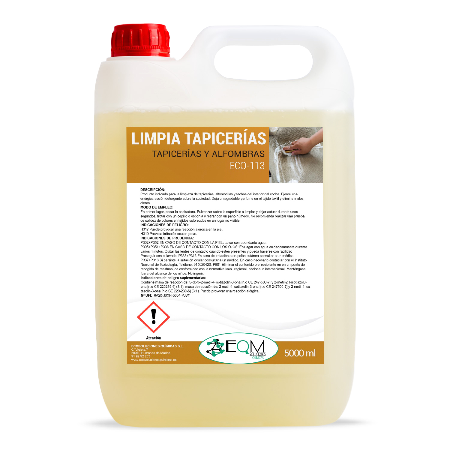 LIMPIA TAPICERÍAS COCHE PROFESIONAL - Tienda Online Productos