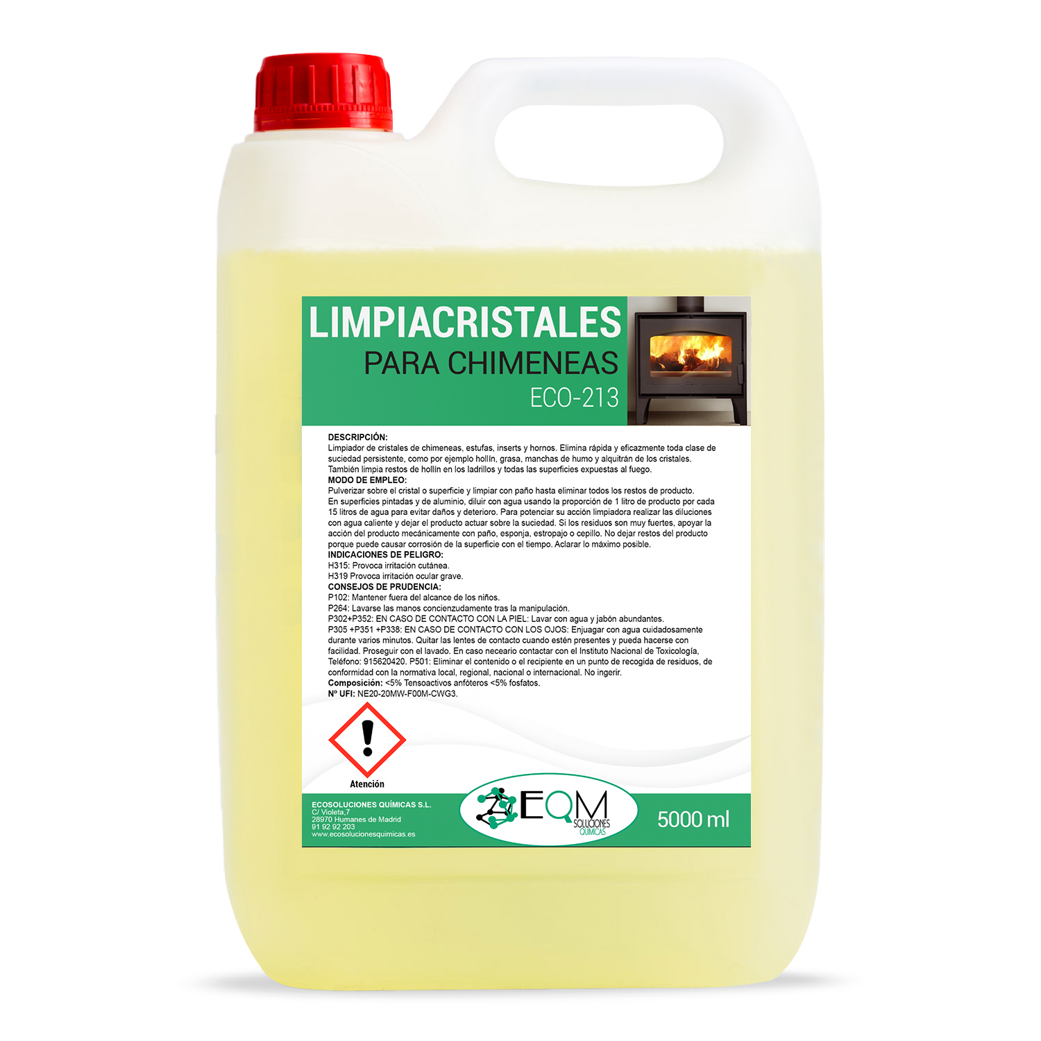 LIMPIACRISTALES PARA CHIMENEA, ESTUFAS, HORNOS - Tienda Online Productos  Químicos