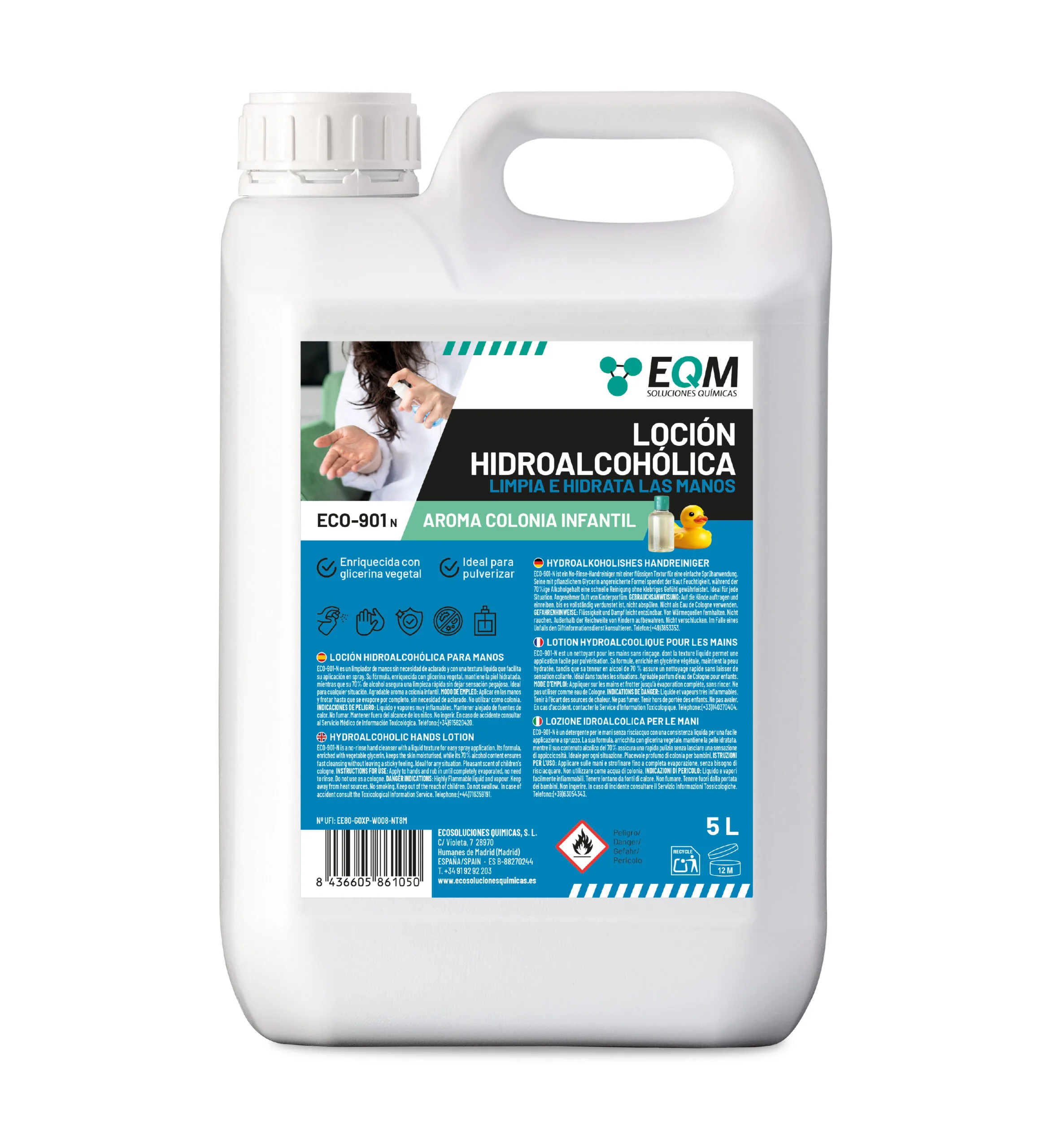 Hydroalcoholic Hand Lotion with Children's Cologne scent